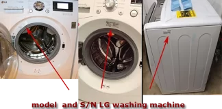 Серійний номер пральної машини LG: пошук, розшифровка