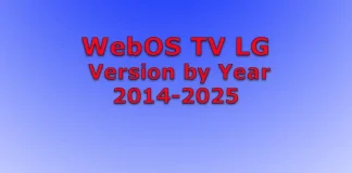 Операційна система LG TV по роках