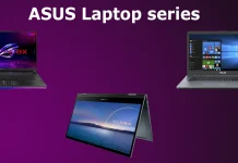 Ноутбуки Asus категорії, серії, пояснення