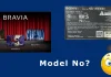 Пошук за номером моделі телевізора Sony