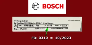 Bosch FD номер: Розшифровка дати виробництва, пояснення