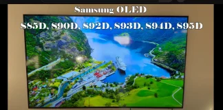 Samsung OLED S85D, S90D, S92D, S93D, S94D, S95D: Відмінності