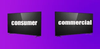Телевізори для дому та комерційні телевізори, відмінності та особливості