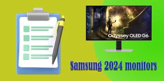 Список моніторів Samsung 2024