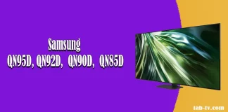 Samsung QN85D, QN90D, QN95D