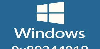 Як виправити помилку оновлення Windows 0x80244018