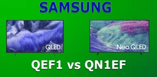Телевізори Samsung QN1EF проти QEF1 – Порівняння моделей 2025 року