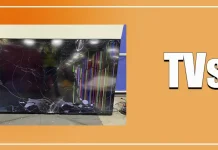 Екран телевізора пошкоджений — тріщини, лінії та плями