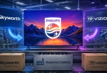 Хто виробляє телевізори під брендом Philips?