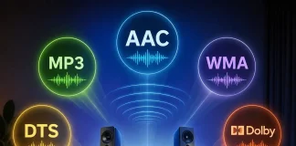 Аудіокодеки AAC, MP3, WMA, DTS і Dolby — просте пояснення