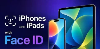 Список iPhone та iPad із Face ID