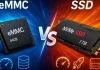 Різниця між накопичувачами eMMC та SSD