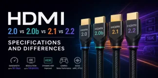 HDMI 2.0 vs 2.0b vs 2.1 vs 2.2: характеристики та відмінності