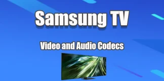 Підтримувані відео- та аудіоформати і кодеки на телевізорах Samsung